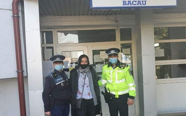 Femeia care a fugit de sub escorta polițiștilor din Neamț a fost prinsă de polițiștii din Bacău