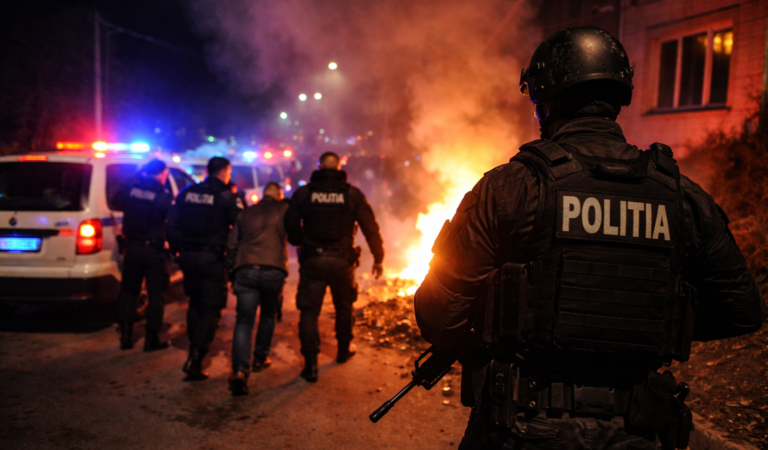 Scandal în Bicaz: un bărbat a dat foc unor obiecte și a amenințat mai multe persoane